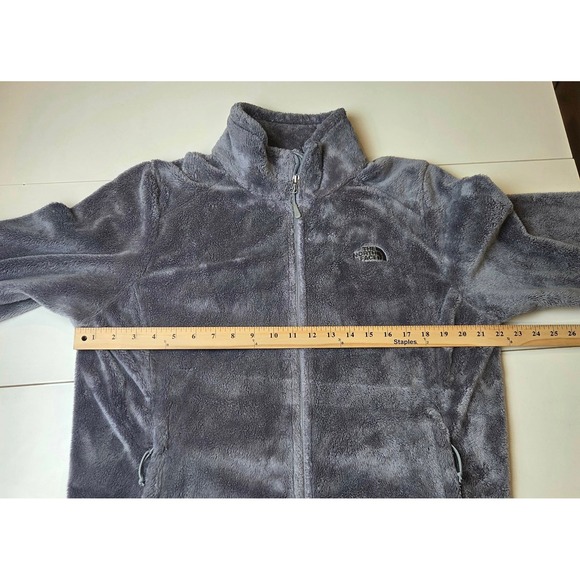 The North Face Womens Fleece Jacket Gray Zip Up Cozy Warm Outerwear Size XL - Picture 11 of 12